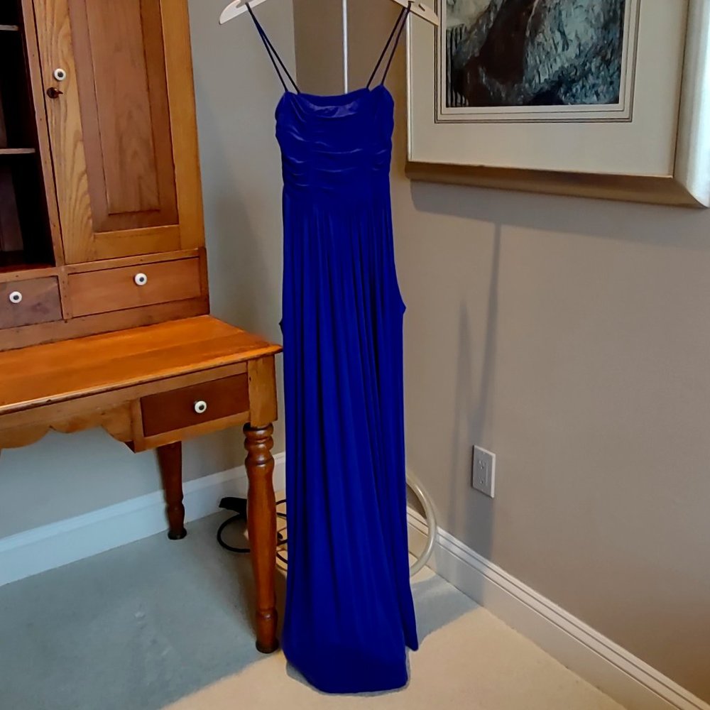 GUESS By Marciano Purple / Blue Elastic Top Size Small Maxi Dress w/ Pockets